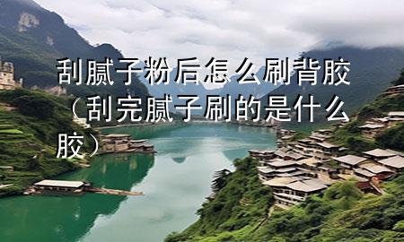 刮膩子粉后怎么刷背膠（刮完膩子刷的是什么膠）