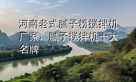 河南老式膩?zhàn)臃蹟嚢铏C(jī)廠家，膩?zhàn)訑嚢铏C(jī)十大名牌