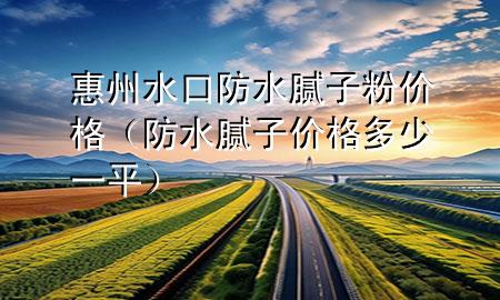 惠州水口防水膩?zhàn)臃蹆r格（防水膩?zhàn)觾r格多少一平）