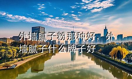 外墻膩子粉那種好，外墻膩子什么牌子好