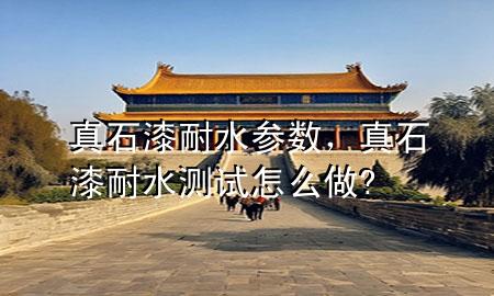 真石漆耐水參數(shù)，真石漆耐水測試怎么做?