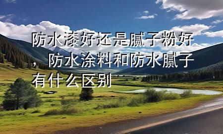 防水漆好還是膩子粉好，防水涂料和防水膩子有什么區(qū)別