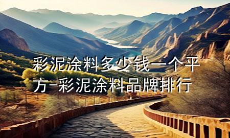 彩泥涂料多少錢一個平方-彩泥涂料品牌排行