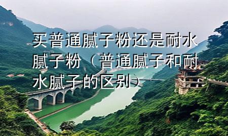 買(mǎi)普通膩?zhàn)臃圻€是耐水膩?zhàn)臃郏ㄆ胀佔(zhàn)雍湍退佔(zhàn)拥膮^(qū)別）