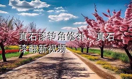 真石漆轉(zhuǎn)角修補(bǔ)，真石漆翻新視頻