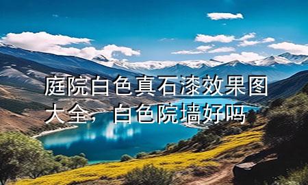 庭院白色真石漆效果圖大全，白色院墻好嗎