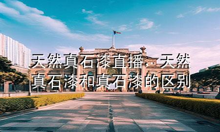 天然真石漆直播，天然真石漆和真石漆的區(qū)別
