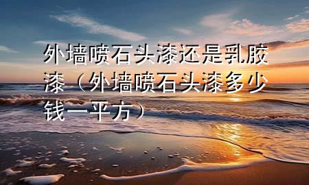 外墻噴石頭漆還是乳膠漆（外墻噴石頭漆多少錢一平方）