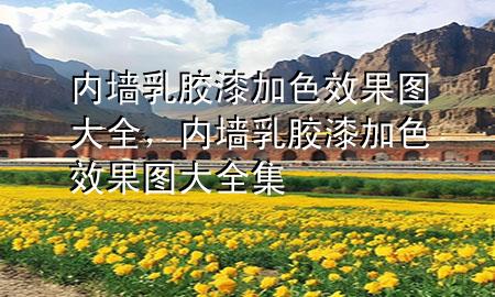 內(nèi)墻乳膠漆加色效果圖大全，內(nèi)墻乳膠漆加色效果圖大全集