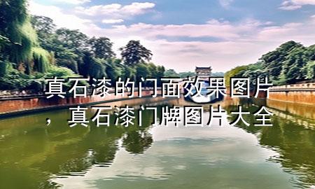 真石漆的門面效果圖片，真石漆門牌圖片大全