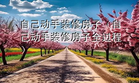 自己動(dòng)手裝修房子（自己動(dòng)手裝修房子全過程）