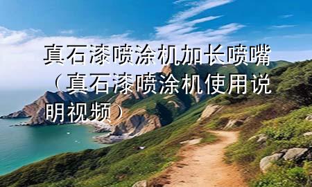 真石漆噴涂機加長噴嘴（真石漆噴涂機使用說明視頻）