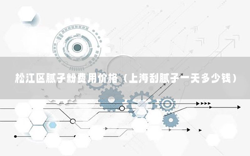 松江區(qū)膩?zhàn)臃圪M(fèi)用價(jià)格（上海刮膩?zhàn)右惶於嗌馘X）