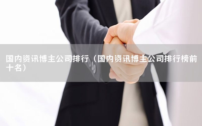國內資訊博主公司排行（國內資訊博主公司排行榜前十名）