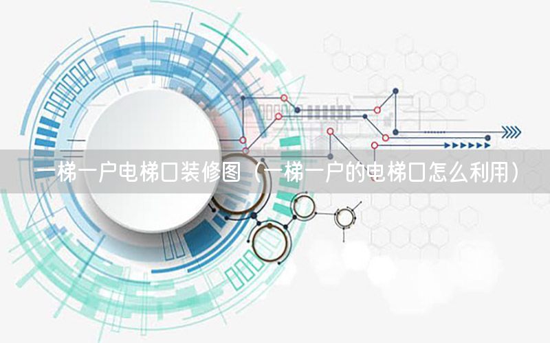 一梯一戶電梯口裝修圖（一梯一戶的電梯口怎么利用）